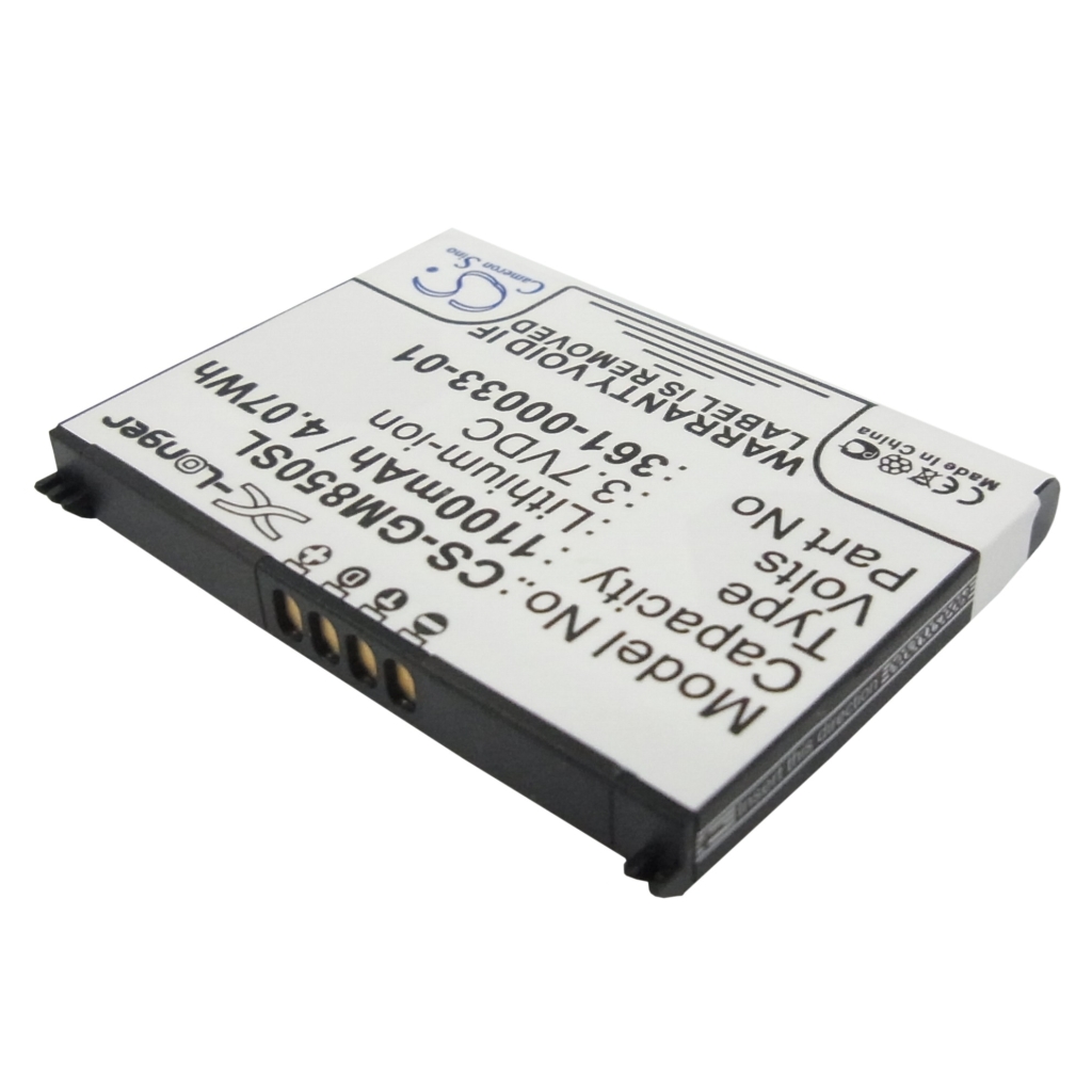 CS-GM850SL back face with safety text, QR code, barcode, 4-pin edge contacts