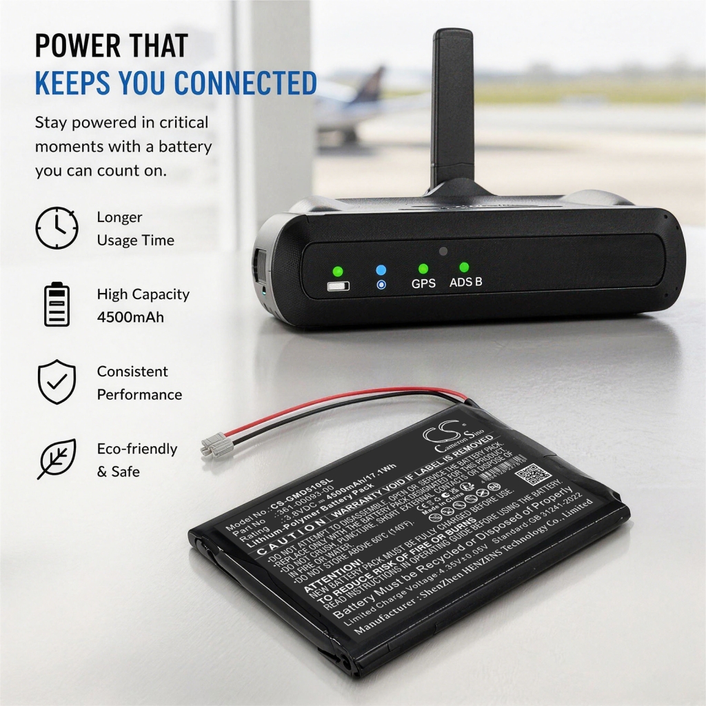 Battery for GARMIN GDL 52
