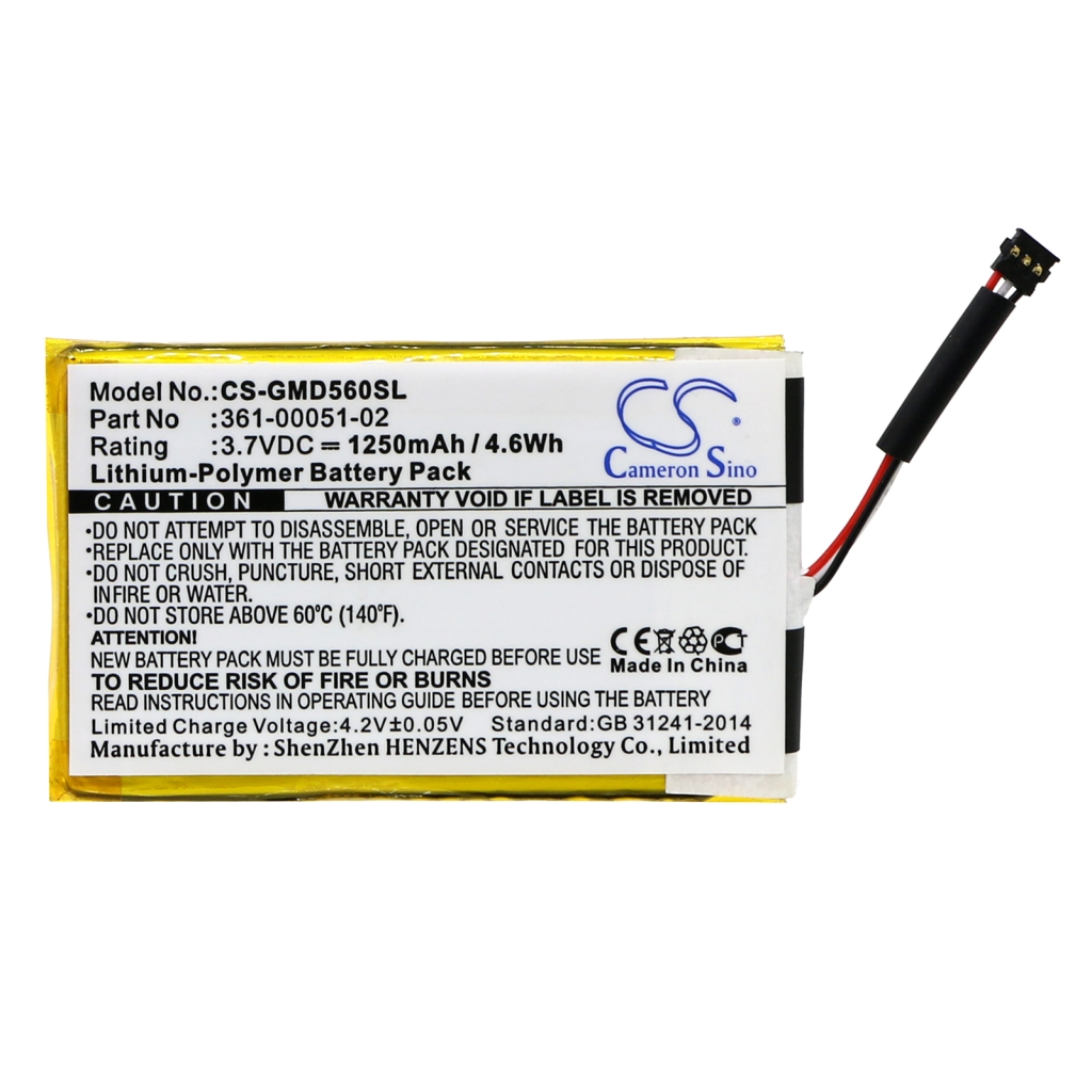 Kompatibilna zamenjava baterije za Garmin 361-00051-02