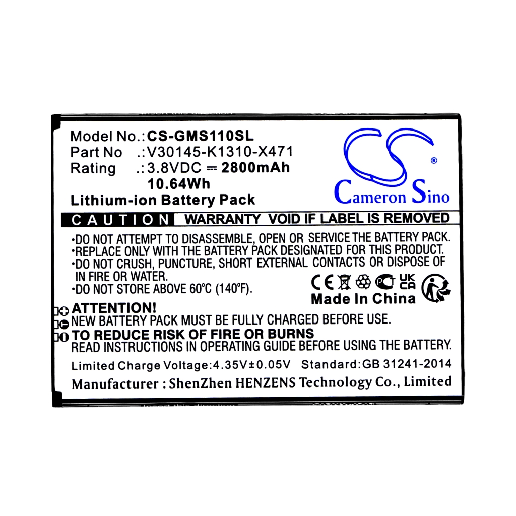 Kompatibilna zamenjava baterije za Gigaset V30145-K1310-X471
