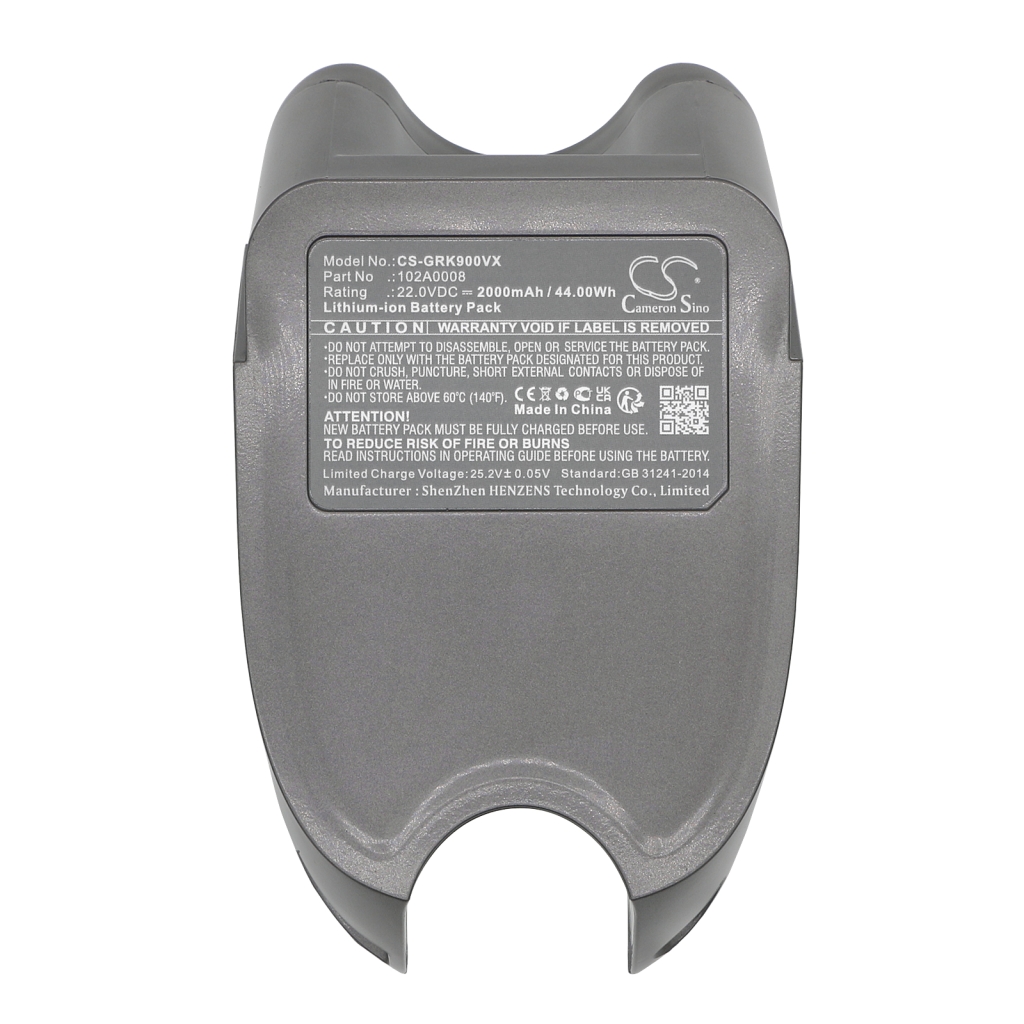 Kompatibilna zamenjava baterije za Gtech 102A0008