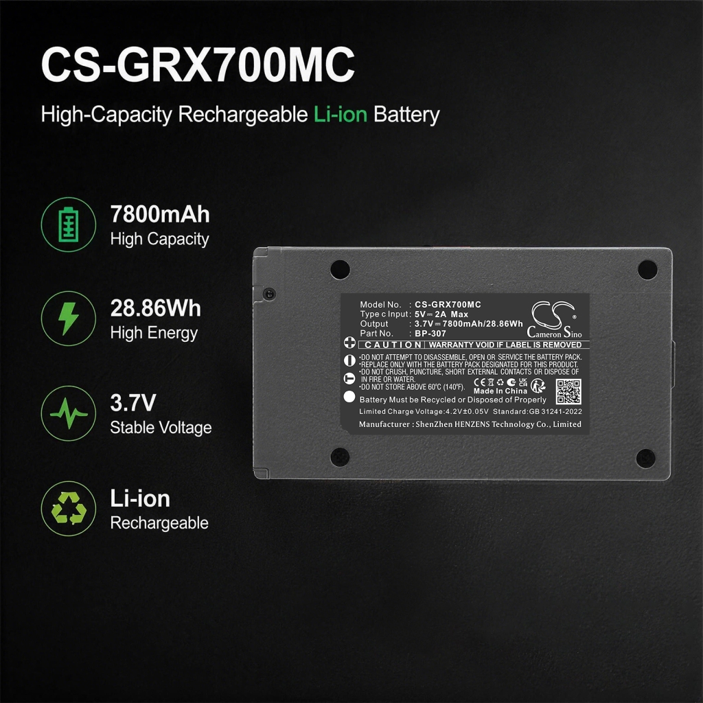 Baterija združljivo z Gardepro Meidase CS-GRX700MC