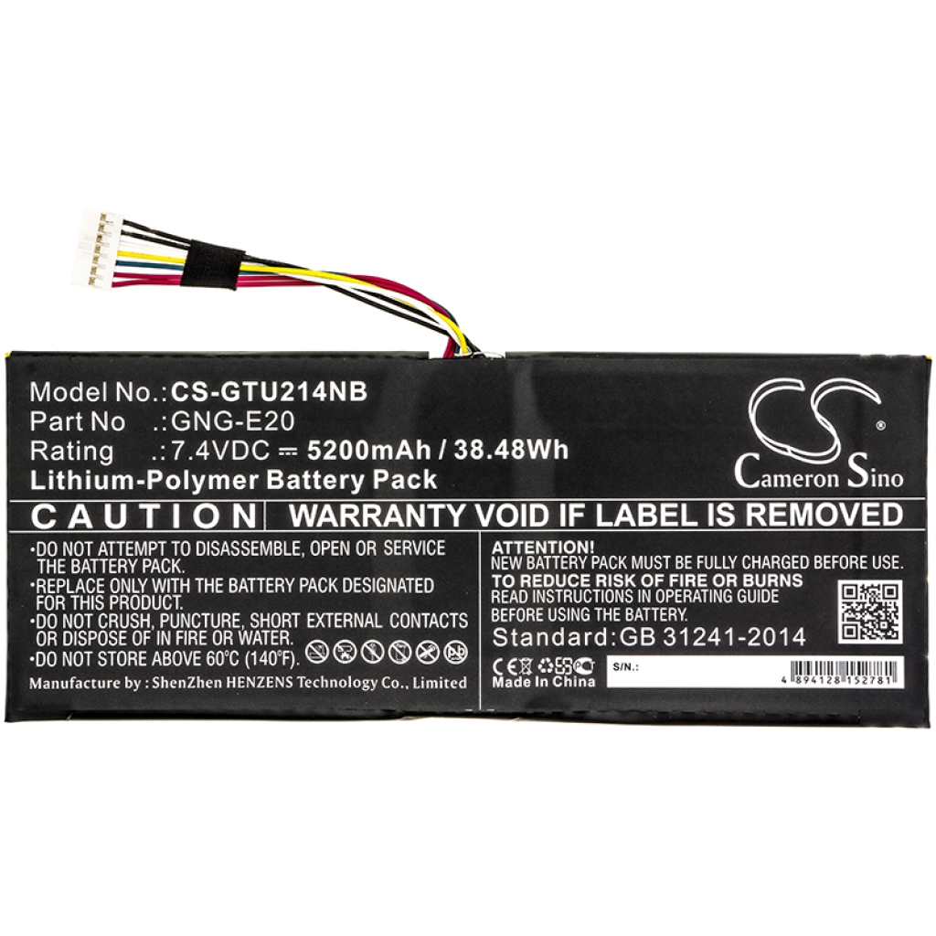 Kompatibilna zamenjava baterije za Getac GNG-E20