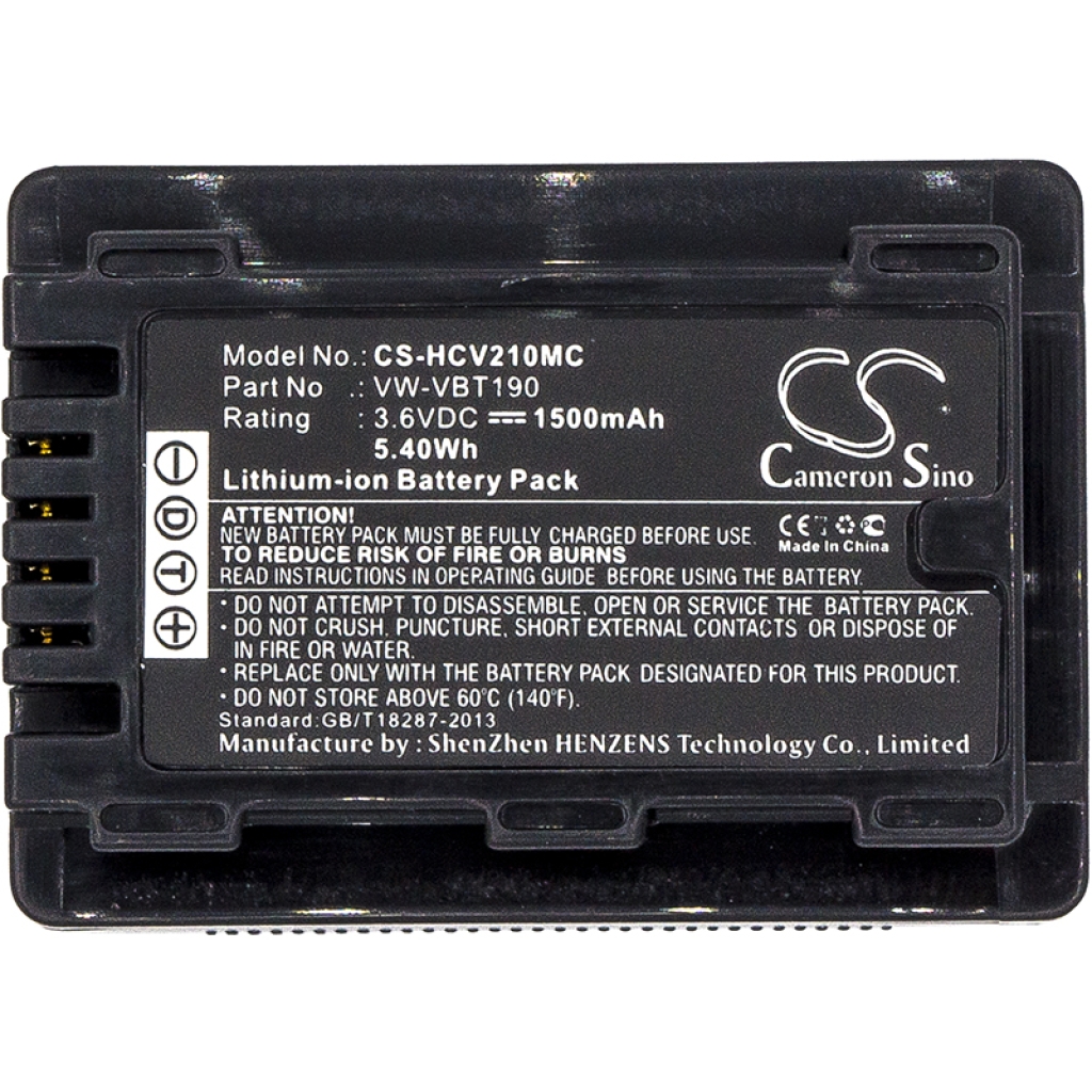 Kompatibilna zamenjava baterije za Panasonic VW-VBT190