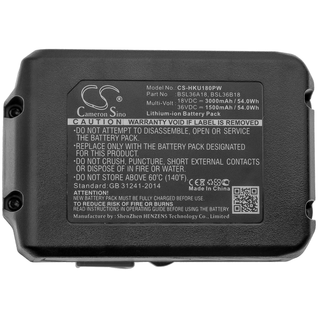 Kompatibilna zamenjava baterije za Hikoki BSL36A18,BSL36B18