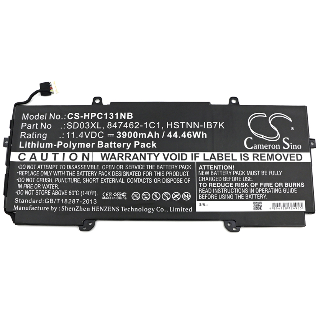 Baterija za prenosnik HP Chromebook 13 G1(V6Q38AV) (CS-HPC131NB)