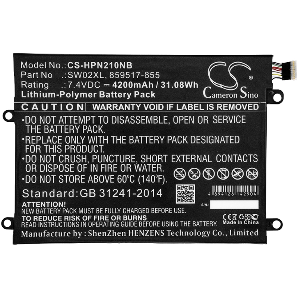 Baterija za prenosnik HP Notebook X2 10-P018WM (CS-HPN210NB)