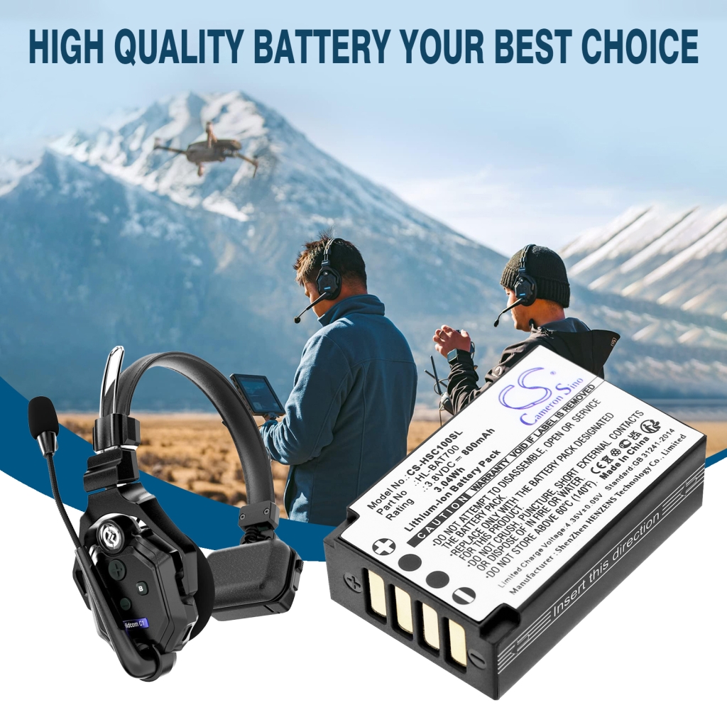 Wireless Headset Battery Hollyland CS-HSC100SL