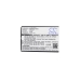 Flat battery CS-HSX550SL — front label flat view with bilingual specs
