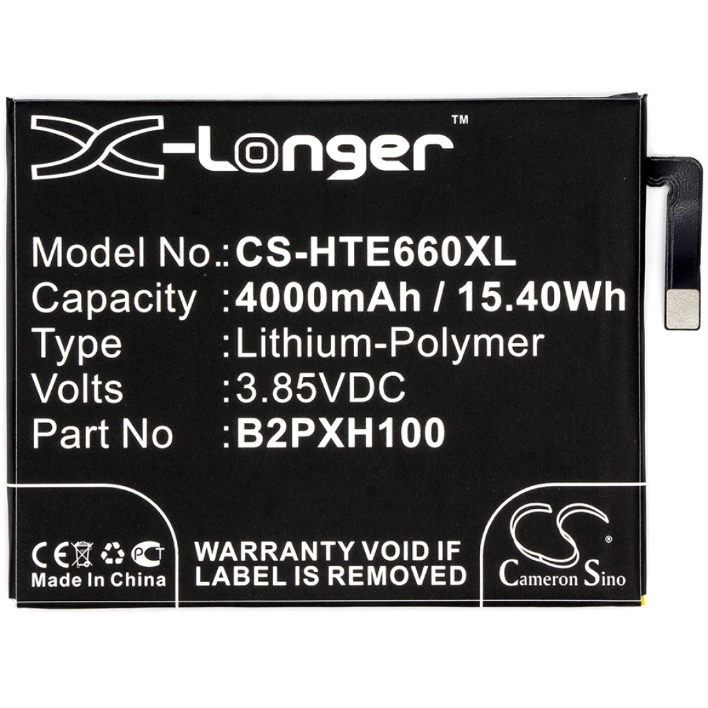 Kompatibilna zamenjava baterije za HTC 35H00264-00M,B2PXH100