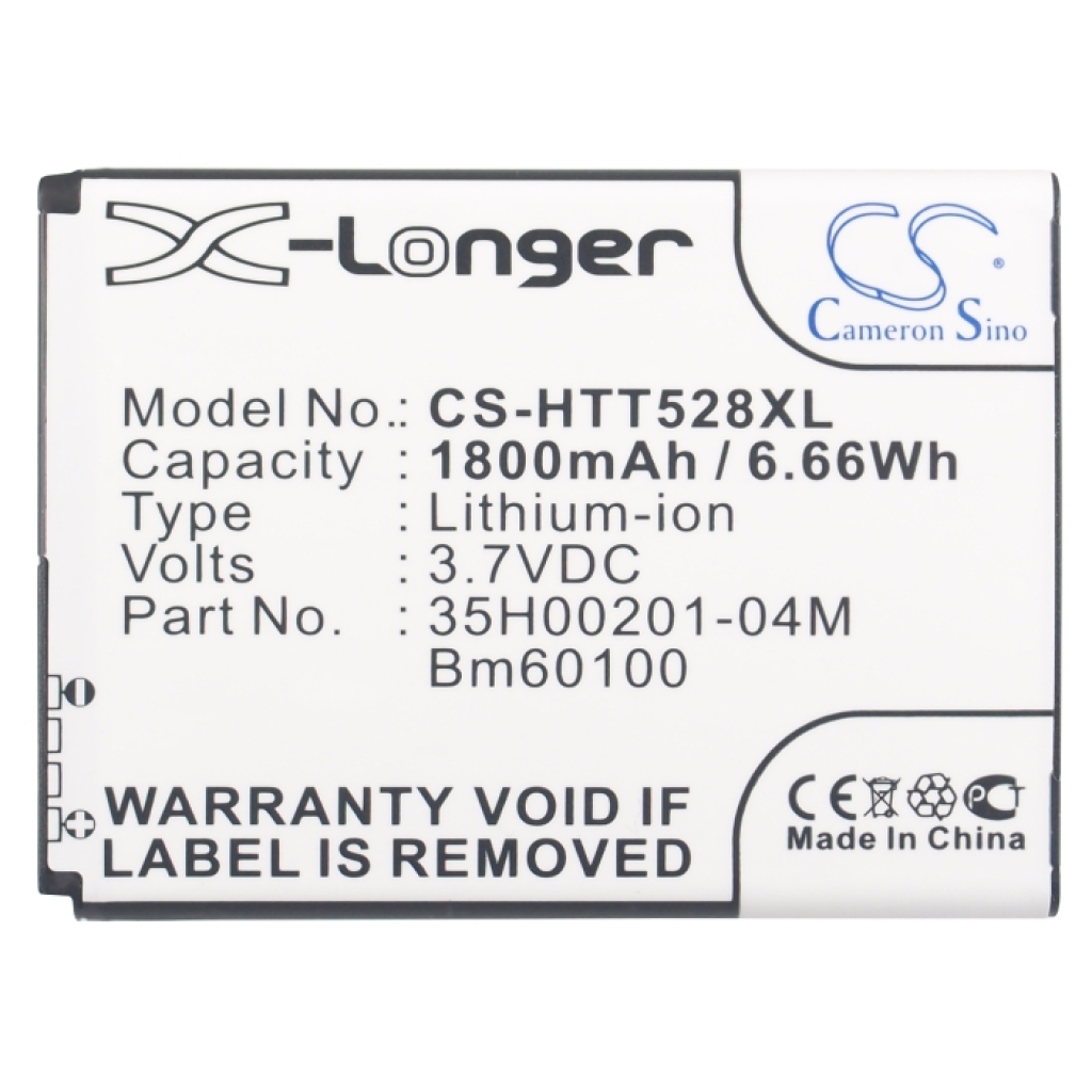 Cameron Sino CS-HTT528XL pogled sprednje etikete: 1800mAh 3,7V
