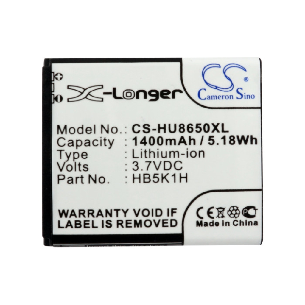 Baterija združljivo z Huawei AT&T MetroPCS T-Mobile MTC Srf CS-HU8650XL