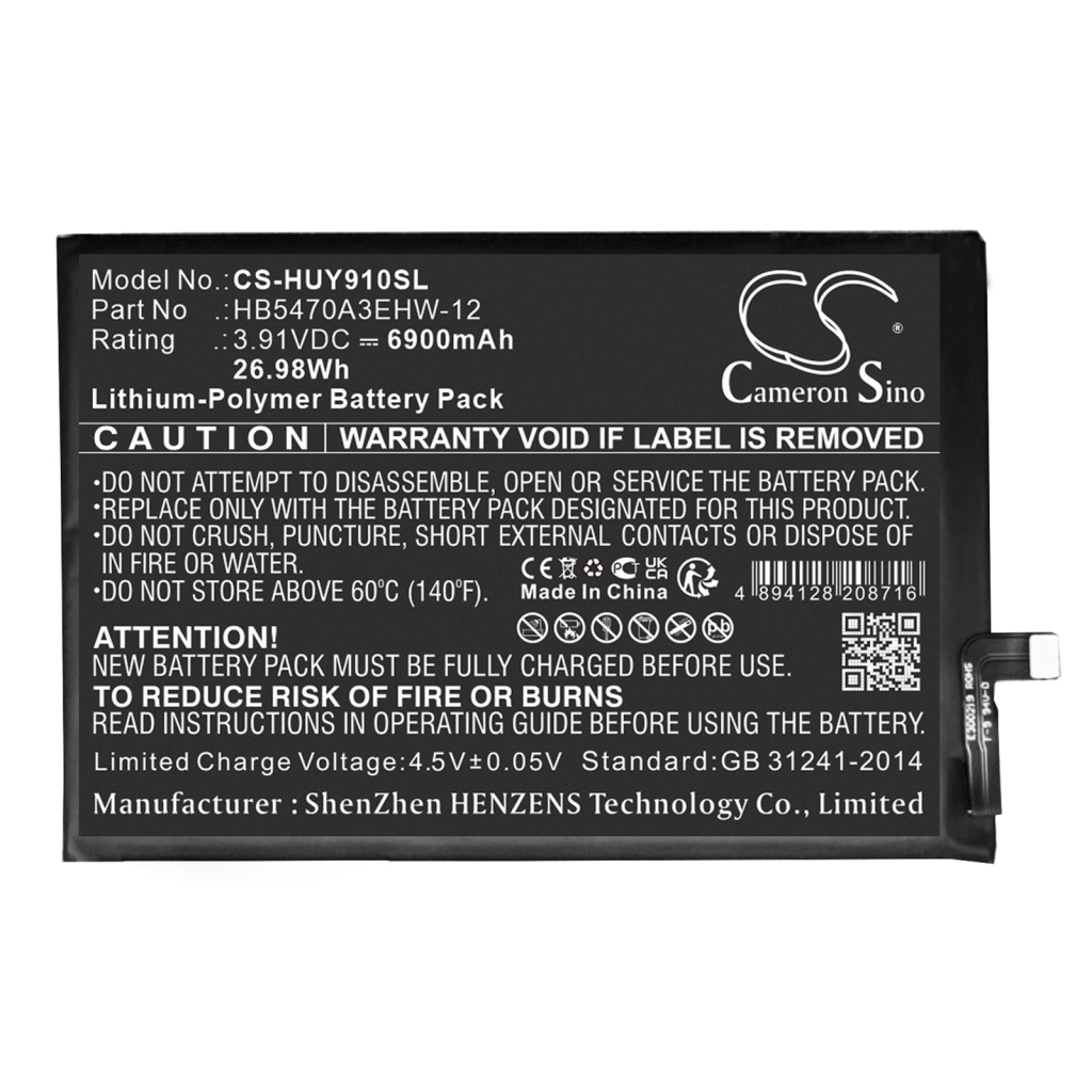 Baterija za mobilni telefon Huawei STG-LX2 (CS-HUY910SL)