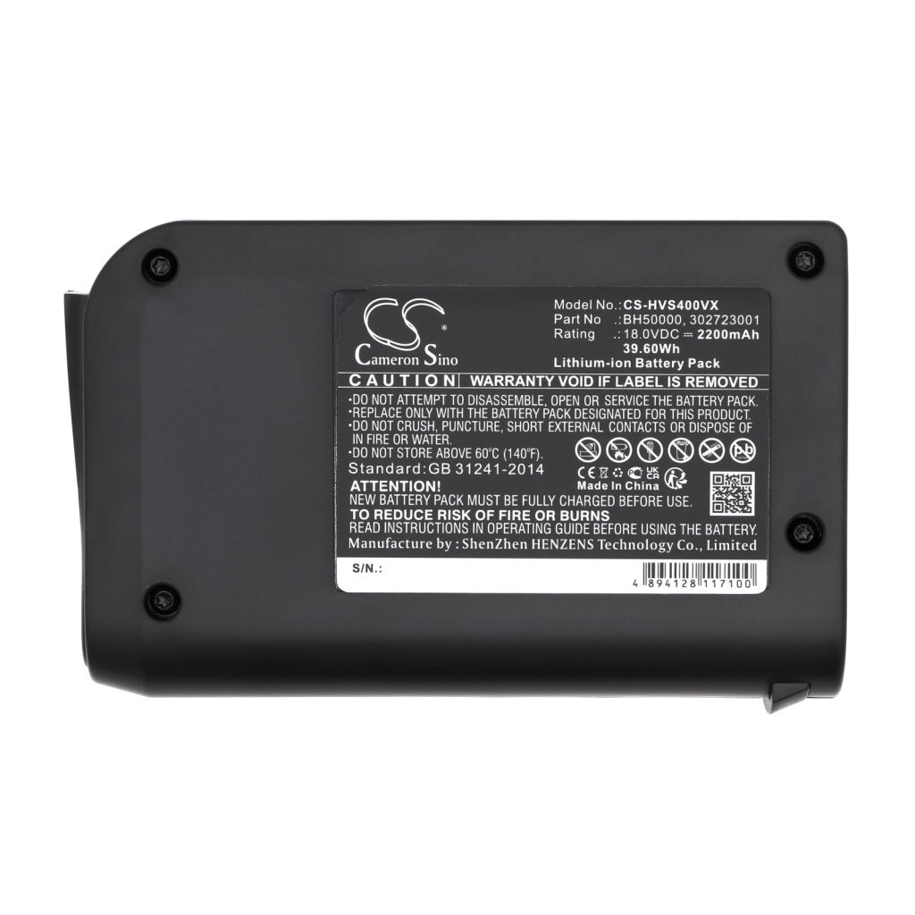 Kompatibilna zamenjava baterije za Hoover 302723001,BH50000