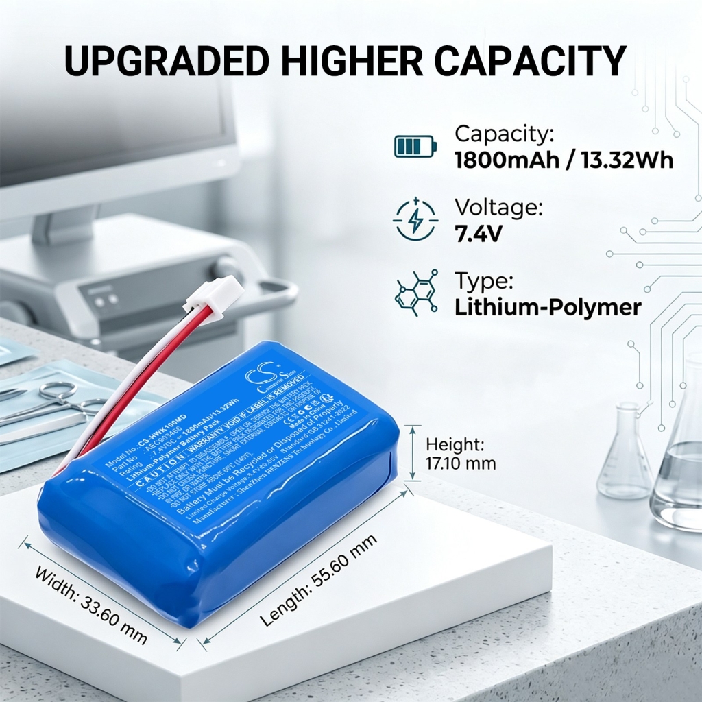 Battery compatible with Hawkmed