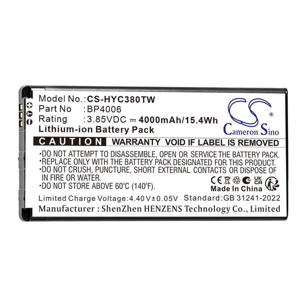 Baterije združljivo z Hytera PNC380 PNC380 POC Radio CS-HYC380TW