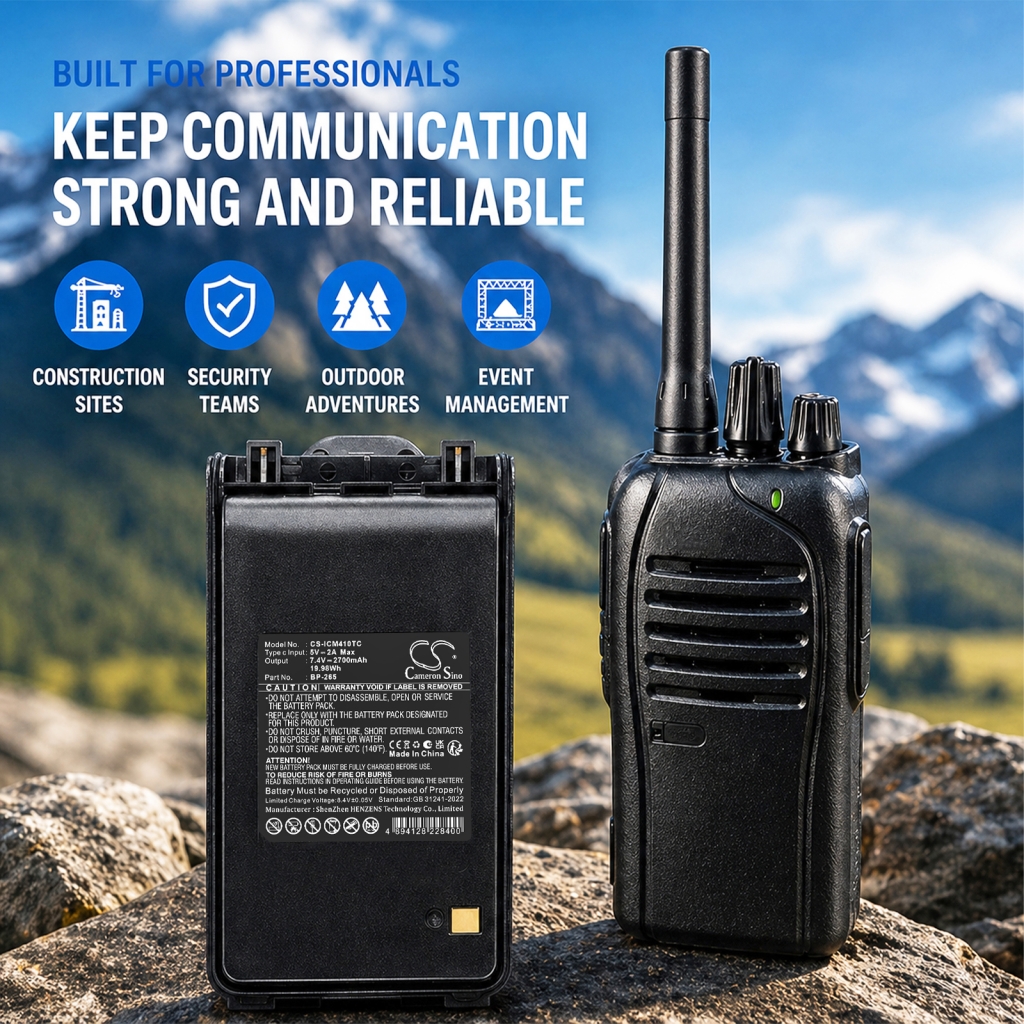 Baterija združljivo z Icom CS-ICM410TC