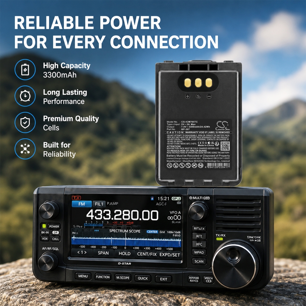 Baterija združljivo z Icom CS-ICM705TC