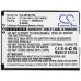 Kompatibilna zamenjava baterije za Ingenico 296196699,F734A1953