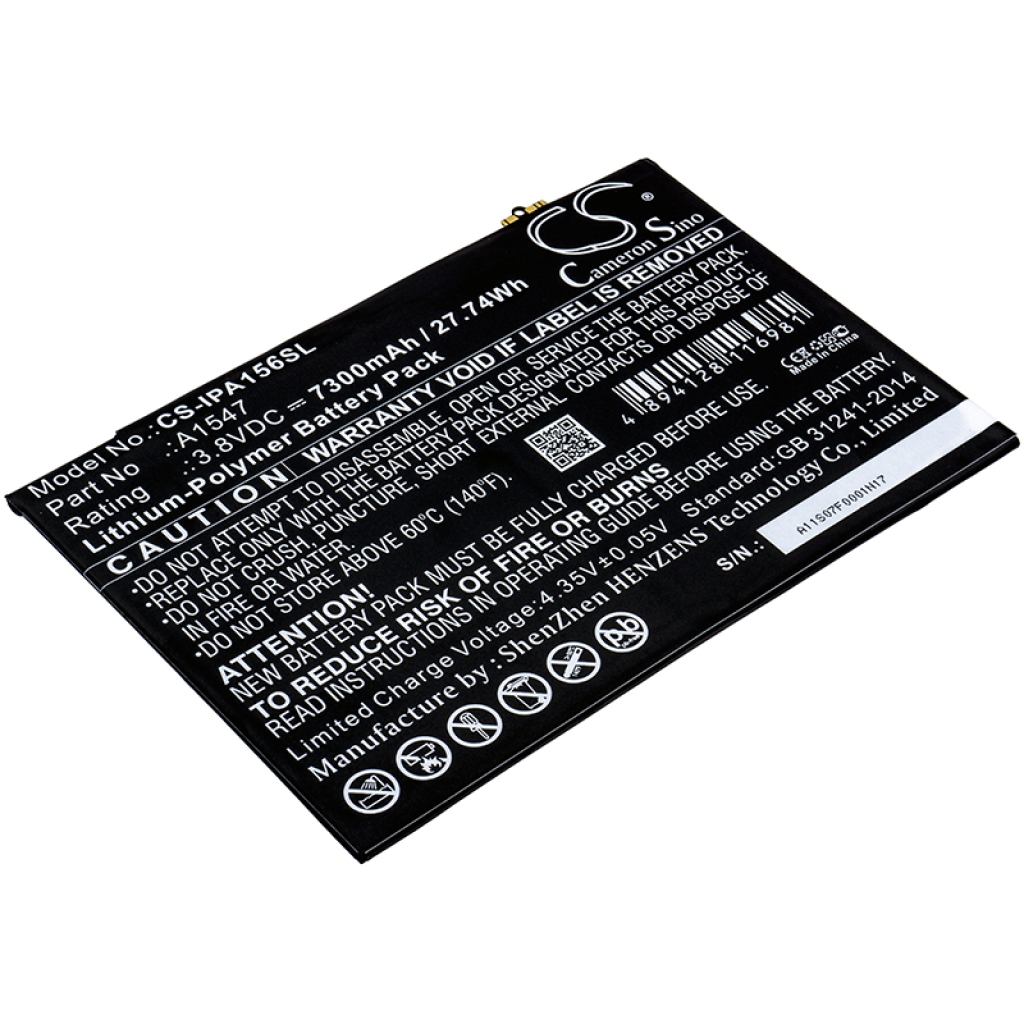 Baterija za tablični računalnik Apple MH312LL/A (CS-IPA156SL)