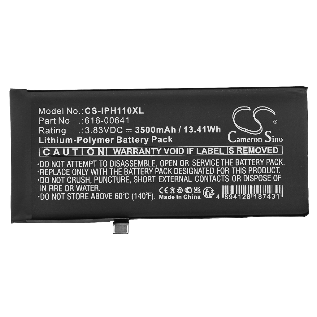 Kompatibilna zamenjava baterije za Apple 616-00641