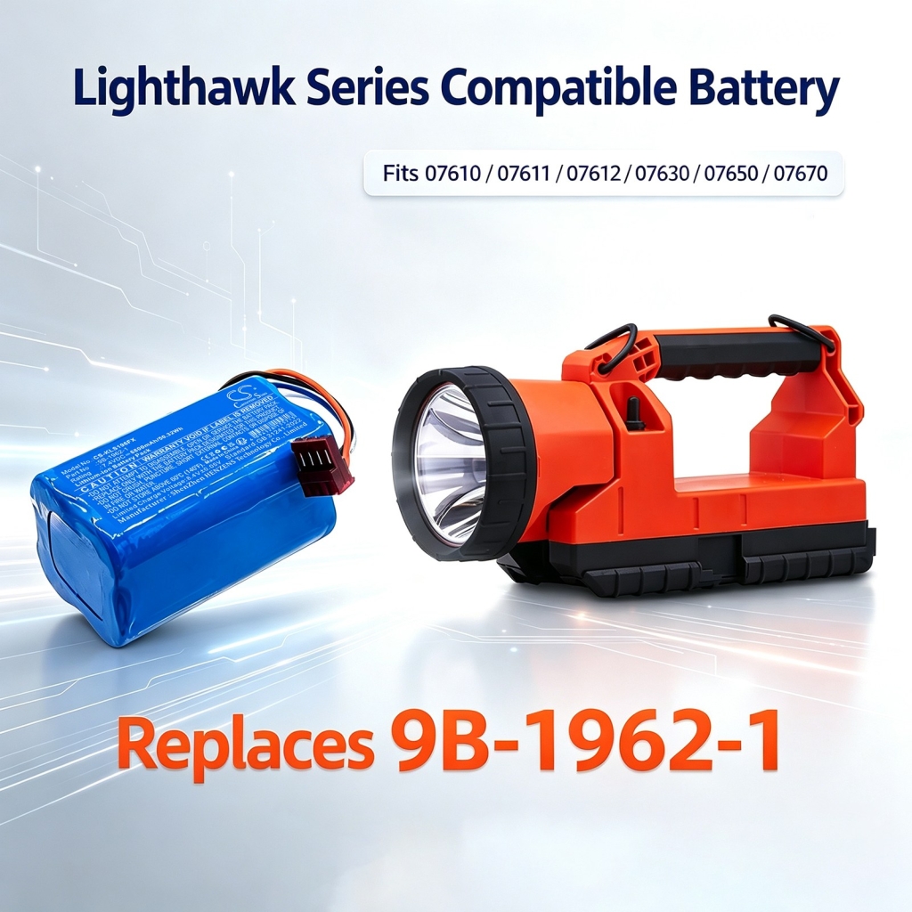 Batteries compatible with Koehler Lighthawk LED Vision LED CS-KLS196FX