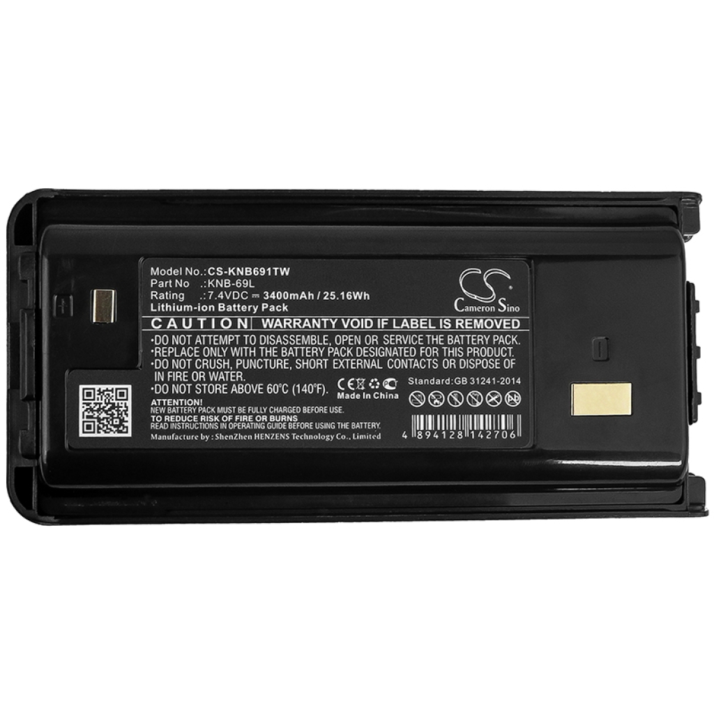 Kompatibilna zamenjava baterije za Kenwood KNB-69L