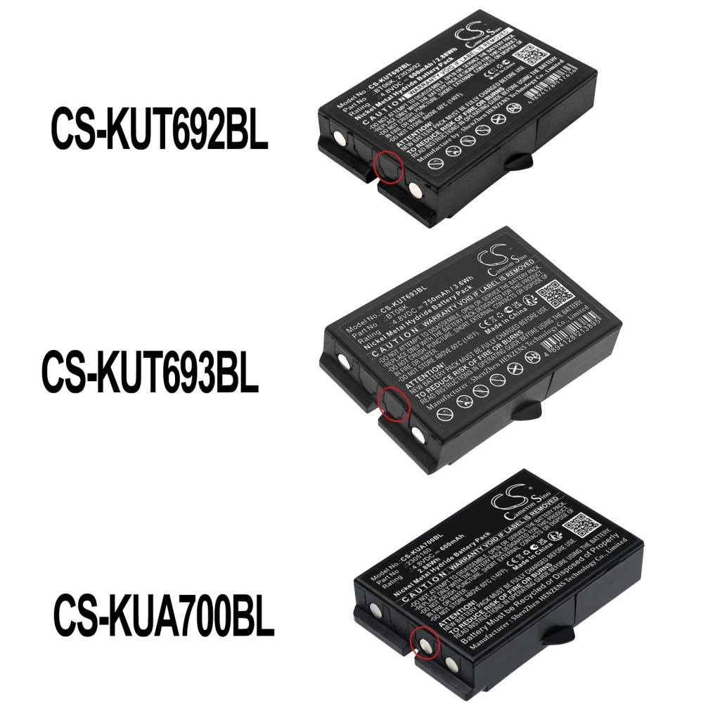 Baterije združljivo z Ikusi TM70/iK2.13B JS JS3 LV CS-KUA700BL