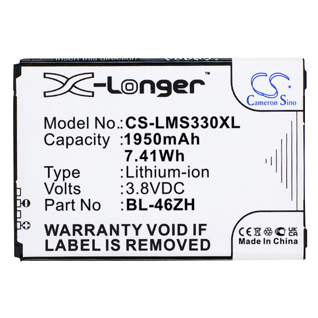 Kompatibilna zamenjava baterije za LG BL-46ZH,EAC63079701