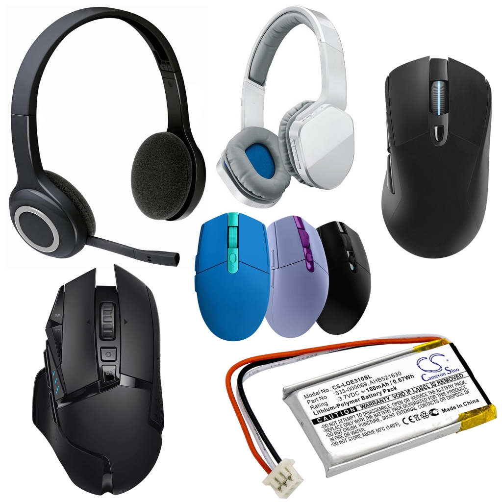 Kompatibilna zamenjava baterije za Logitech 533-000069,AHB521630