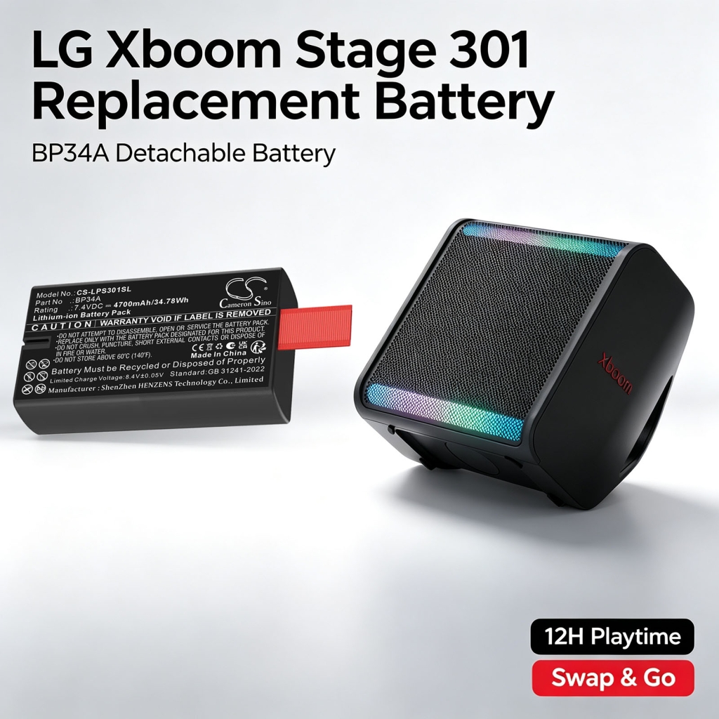 Baterije združljivo z LG Xboom Stage 301 CS-LPS301SL