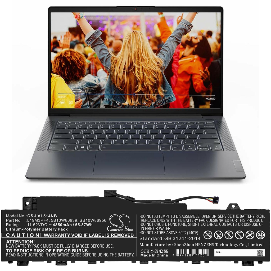 Notebook battery Lenovo ideapad 5-14IIL05 81YHCTO1WW