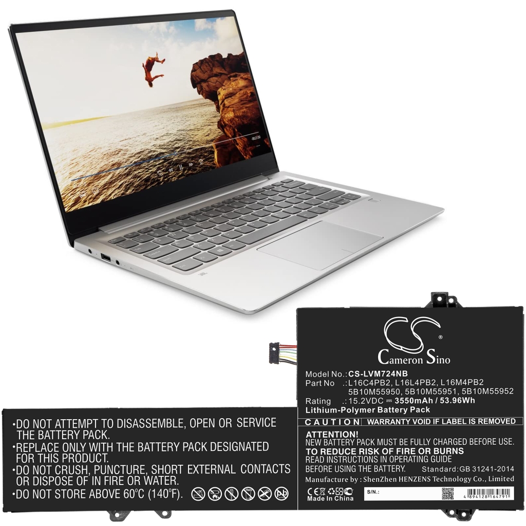 Baterija za prenosnik Lenovo IdeaPad 720s-14IKB(80XC001PTA) (CS-LVM724NB)