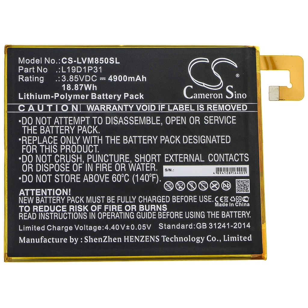Baterija za tablični računalnik Lenovo CS-LVM850SL