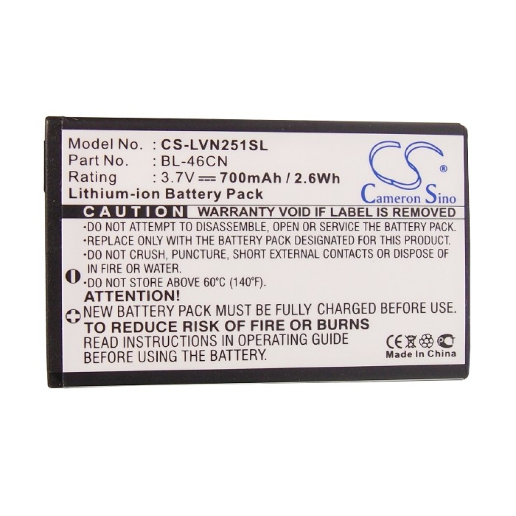 Baterija za mobilni telefon LG CS-LVN251SL