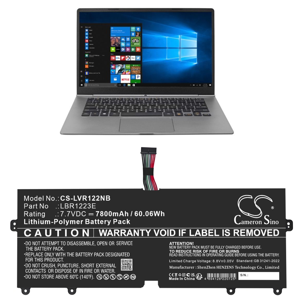 Battery Replaces LBR1223E