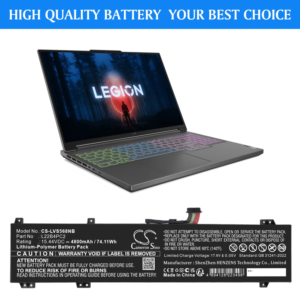 Baterija za prenosnik Lenovo CS-LVS568NB