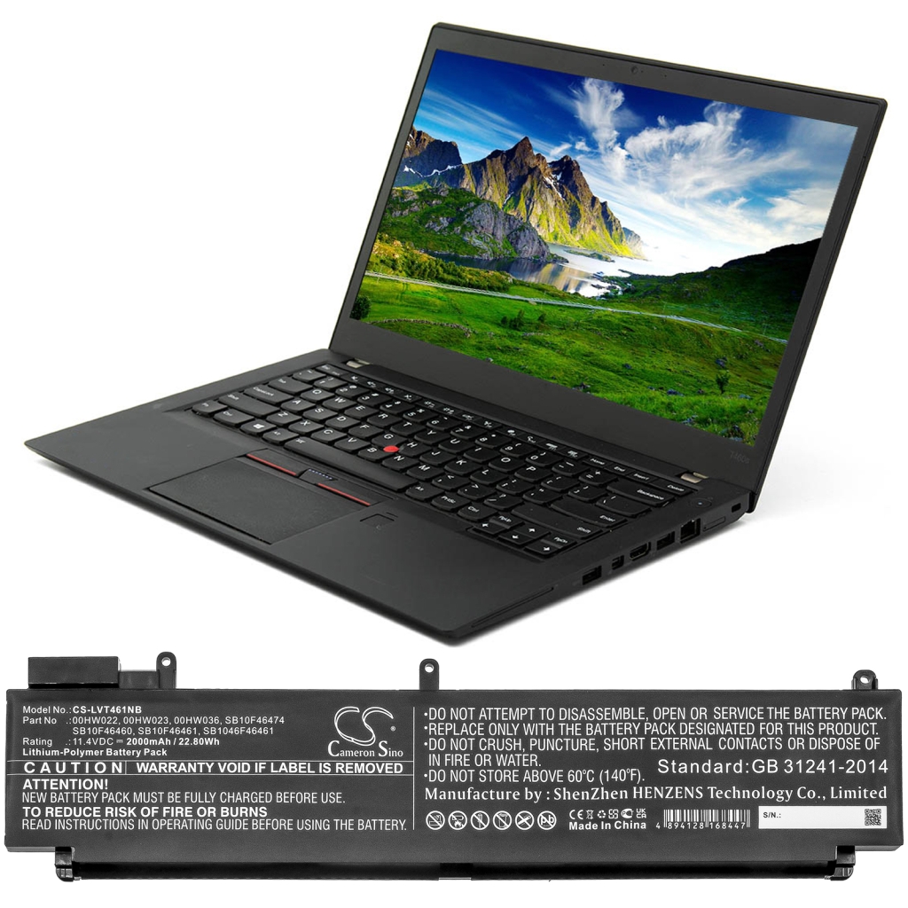 Notebook battery Lenovo ThinkPad T460s(20FA-S0BM00)