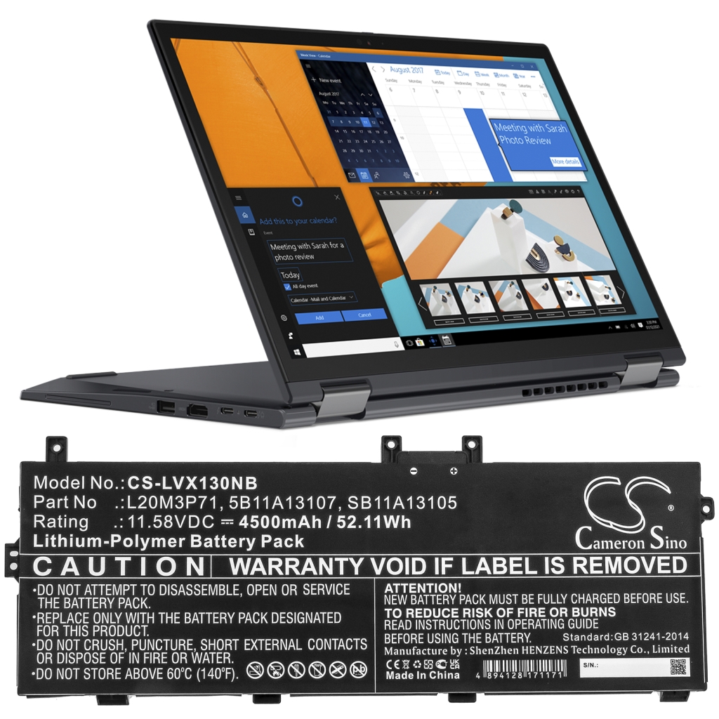 Baterija za prenosnik Lenovo CS-LVX130NB