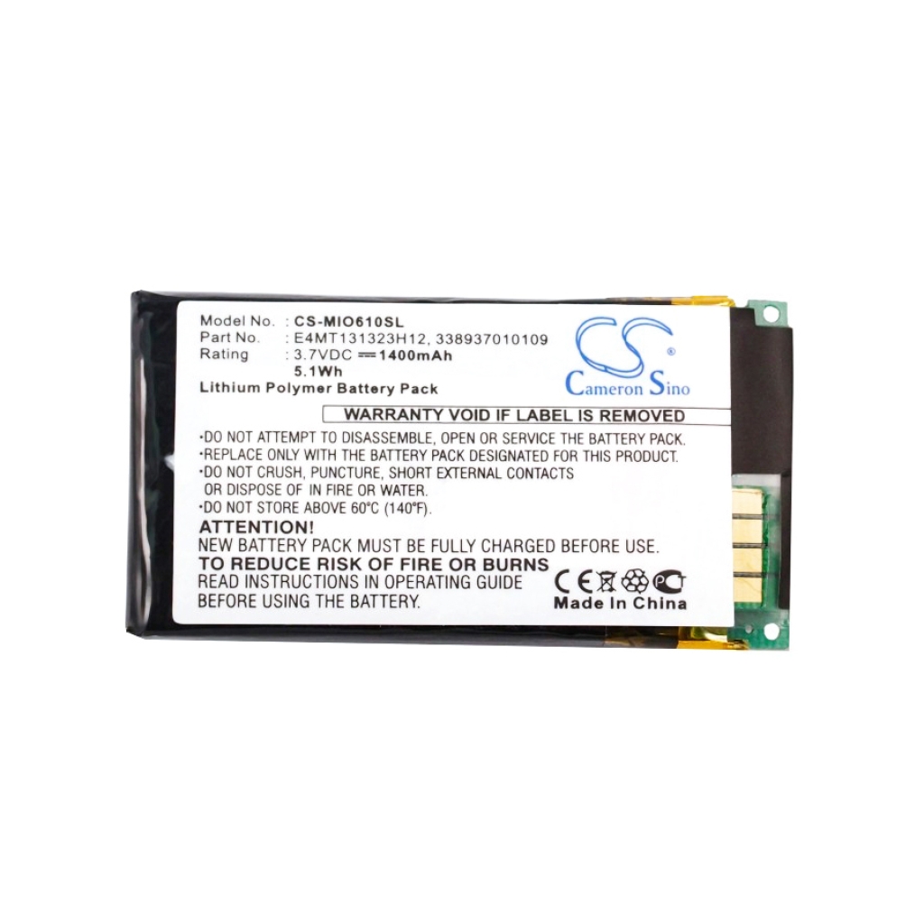 Baterija za GPS, navigator Mitac CS-MIO610SL