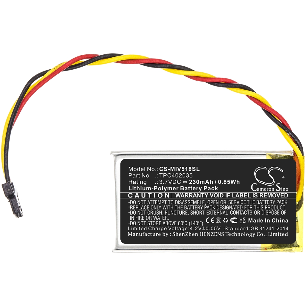 Kompatibilna zamenjava baterije za Mio TPC402035