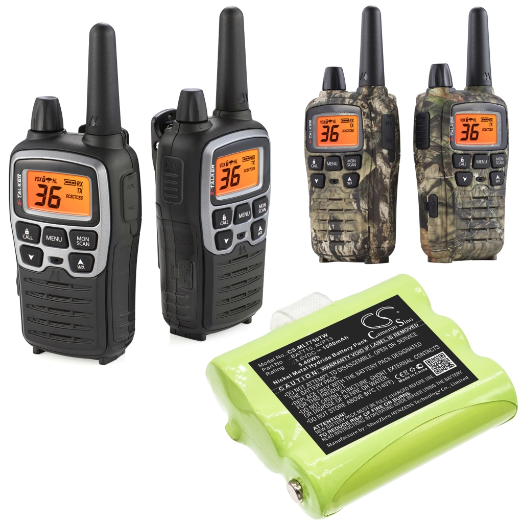 Baterija za dvosmerni radio Midland X-Talker T79 (CS-MLT750TW)