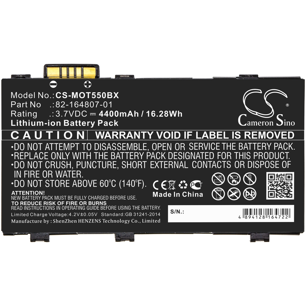 Battery Replaces BTRY-TC55-44MA1-01