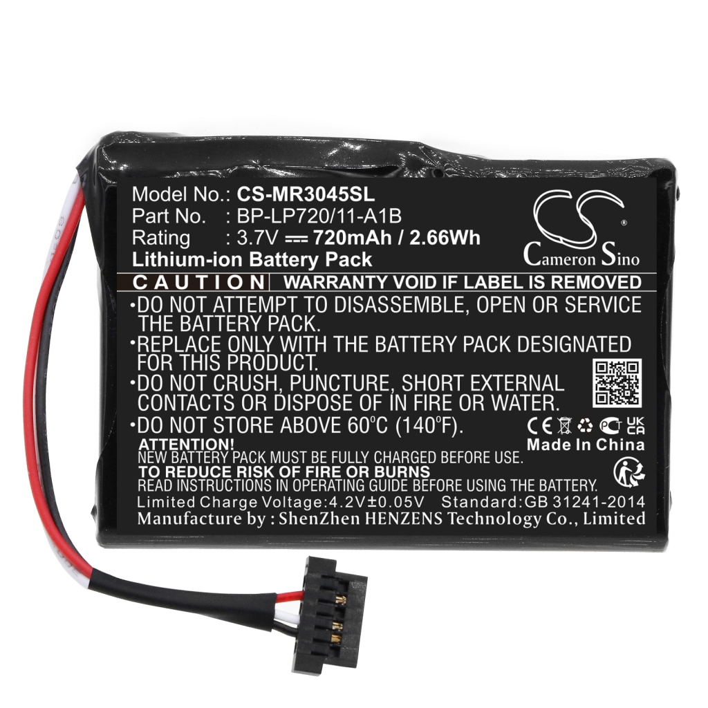 Kompatibilna zamenjava baterije za Magellan BP-LP720/11-A1B