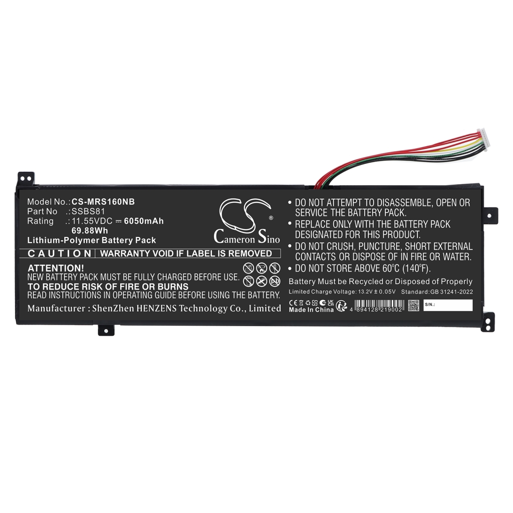 Battery compatible with Mechrevo