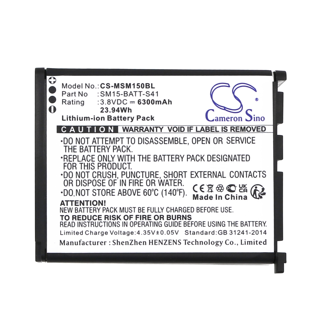 Kompatibilna zamenjava baterije za M3 Mobile SM15-BATT-S41