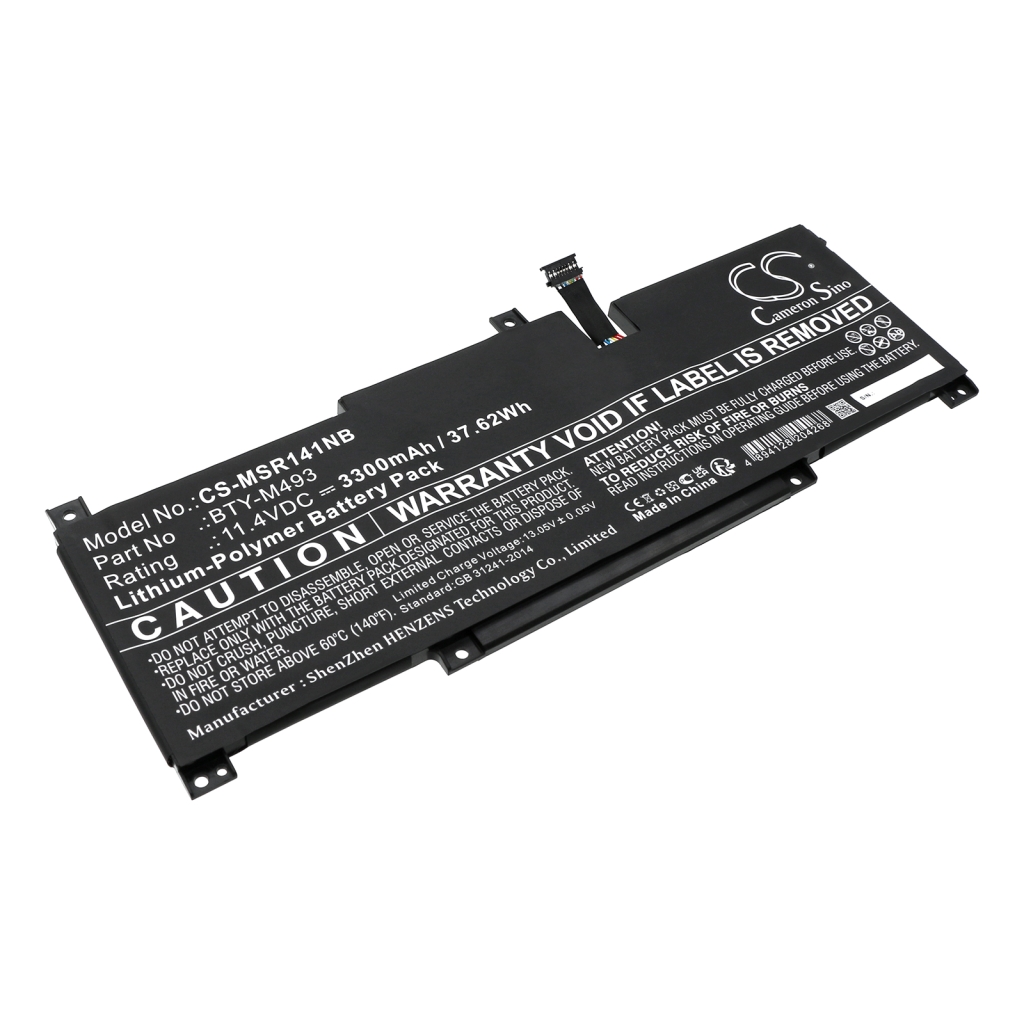 Kompatibilna zamenjava baterije za MSI BTY-M493