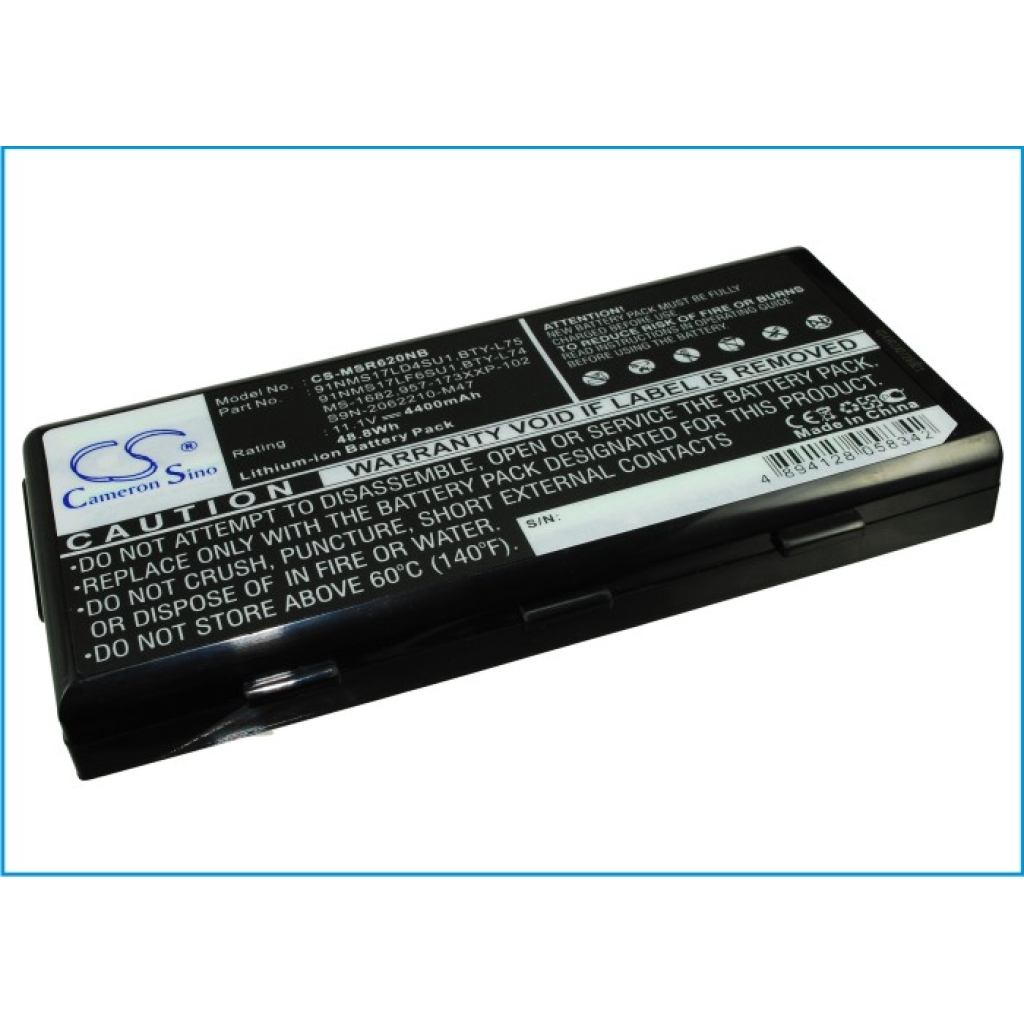 Notebook battery MSI CX500-034
