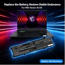 Kompatibilna zamenjava baterije za MSI BTY-M551