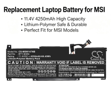 Kompatibilna zamenjava baterije za MSI BTY-M494